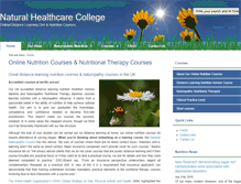 Tablet Screenshot of naturalhealthcarecollege.com